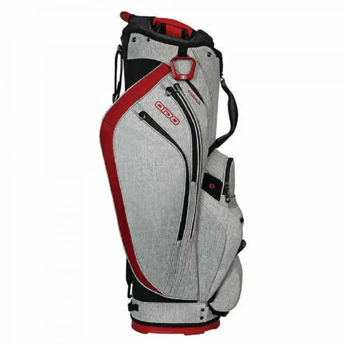 Ogio Grom Stand Bag - Grey/Red