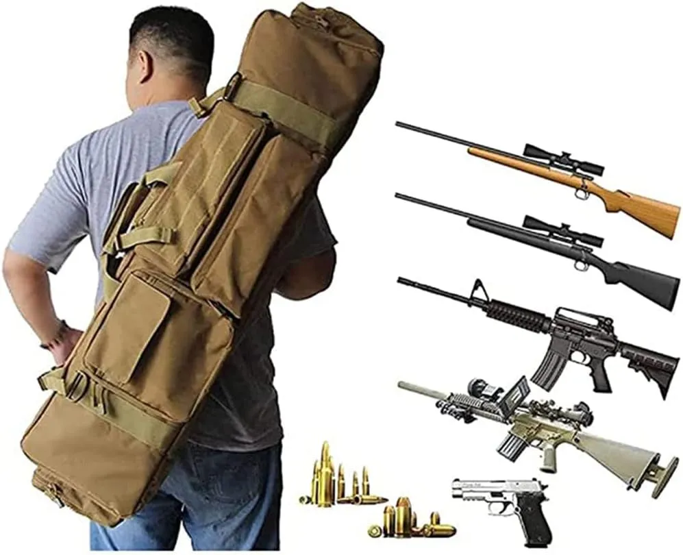 Outdoor Hunting Tactical Military Rifle Gun Backpack Bag Jy-142 Brown