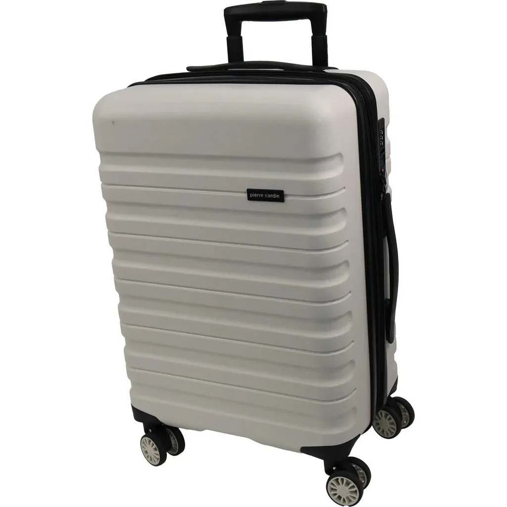 Pierre Cardin Hard Shell Suitcase Cabin 54cm - Snow