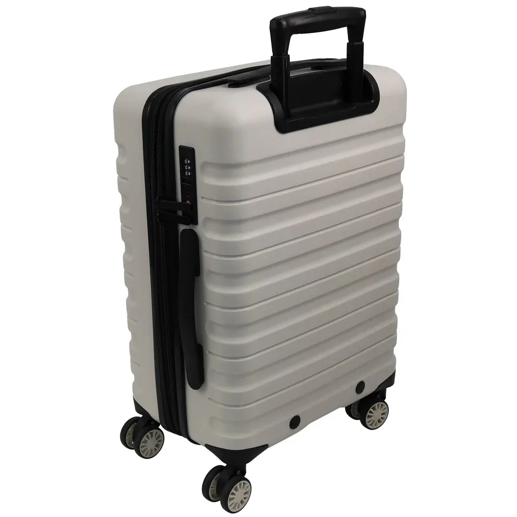 Pierre Cardin Hard Shell Suitcase Cabin 54cm - Snow