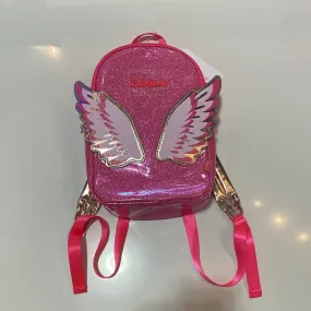 Pink Iridescent Backpack with Wings