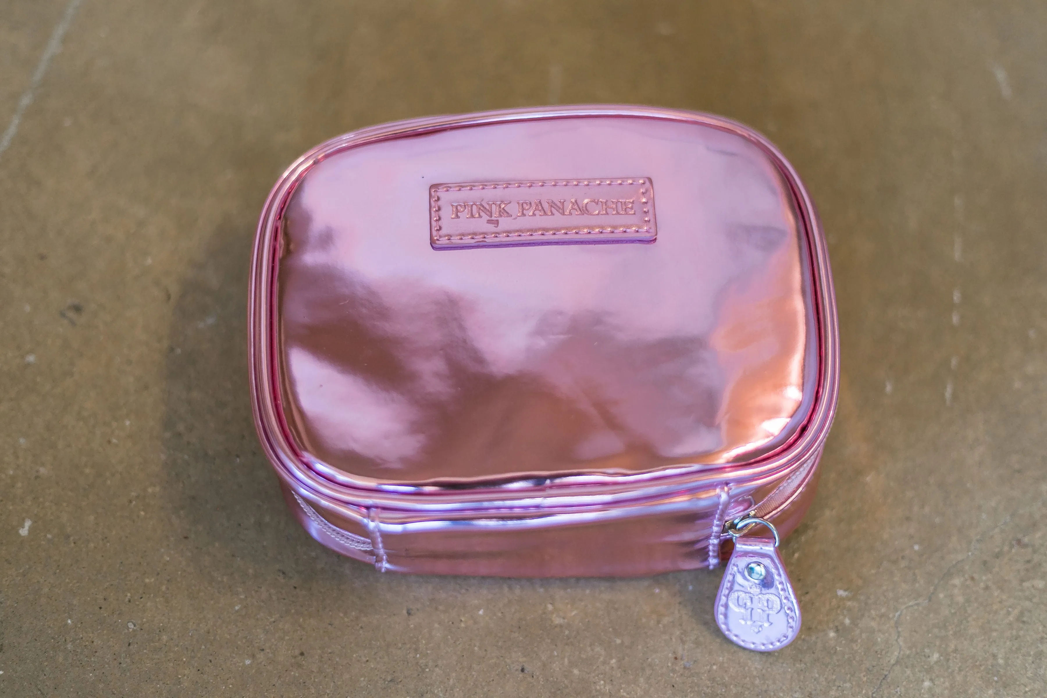 Pink Panache | Jewelry Bag in Metallic Pink