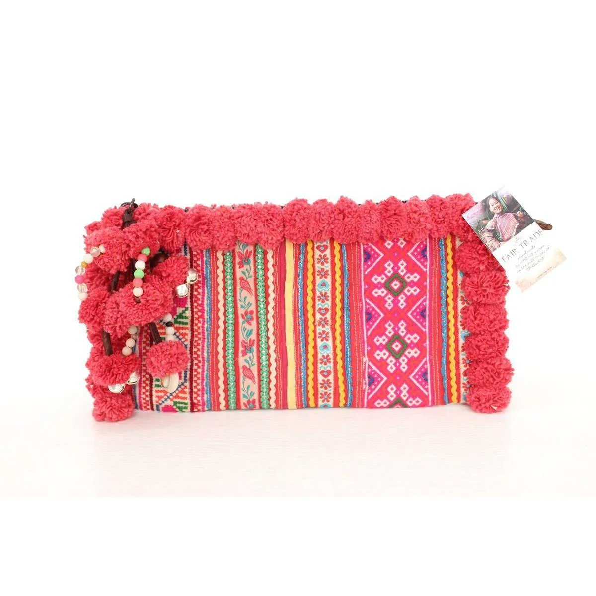 PomPom Vintage Hmong Clutch - Thailand