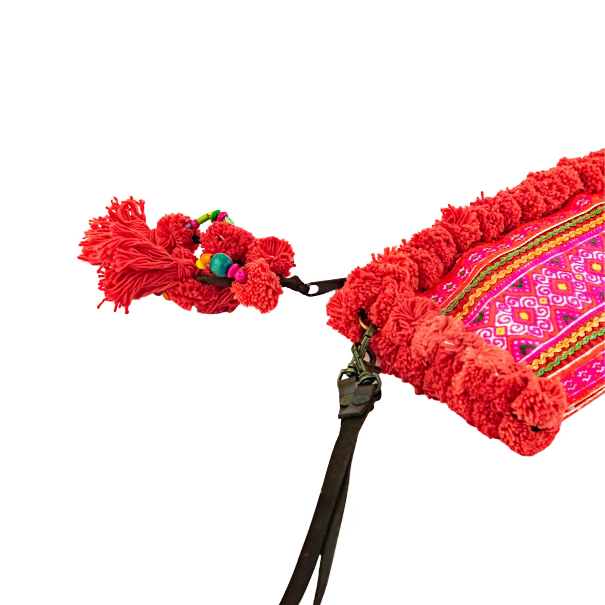 PomPom Vintage Hmong Clutch - Thailand