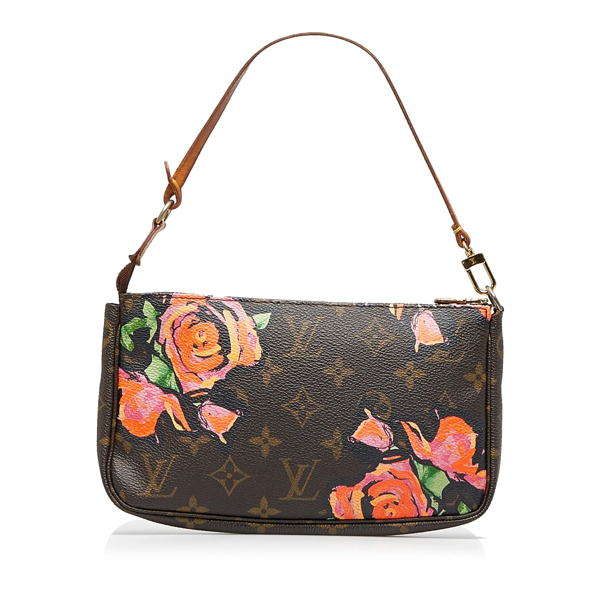 Pre-Owned Louis Vuitton Pochette Accessories Stephen Sprouse Monogram Roses Canvas- LV2082