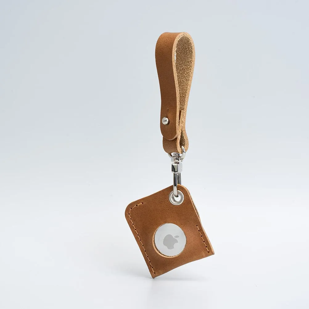 Premium Leather AirTag Bag Charm - Stylish and Functional