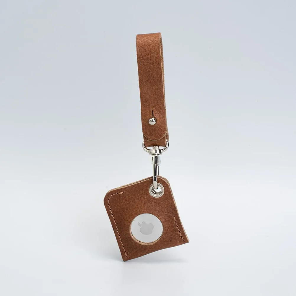 Premium Leather AirTag Bag Charm - Stylish and Functional