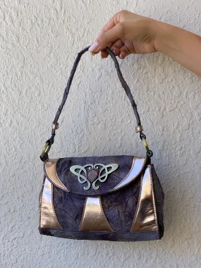 Pure Purple and Rose Gold Mini Handbag