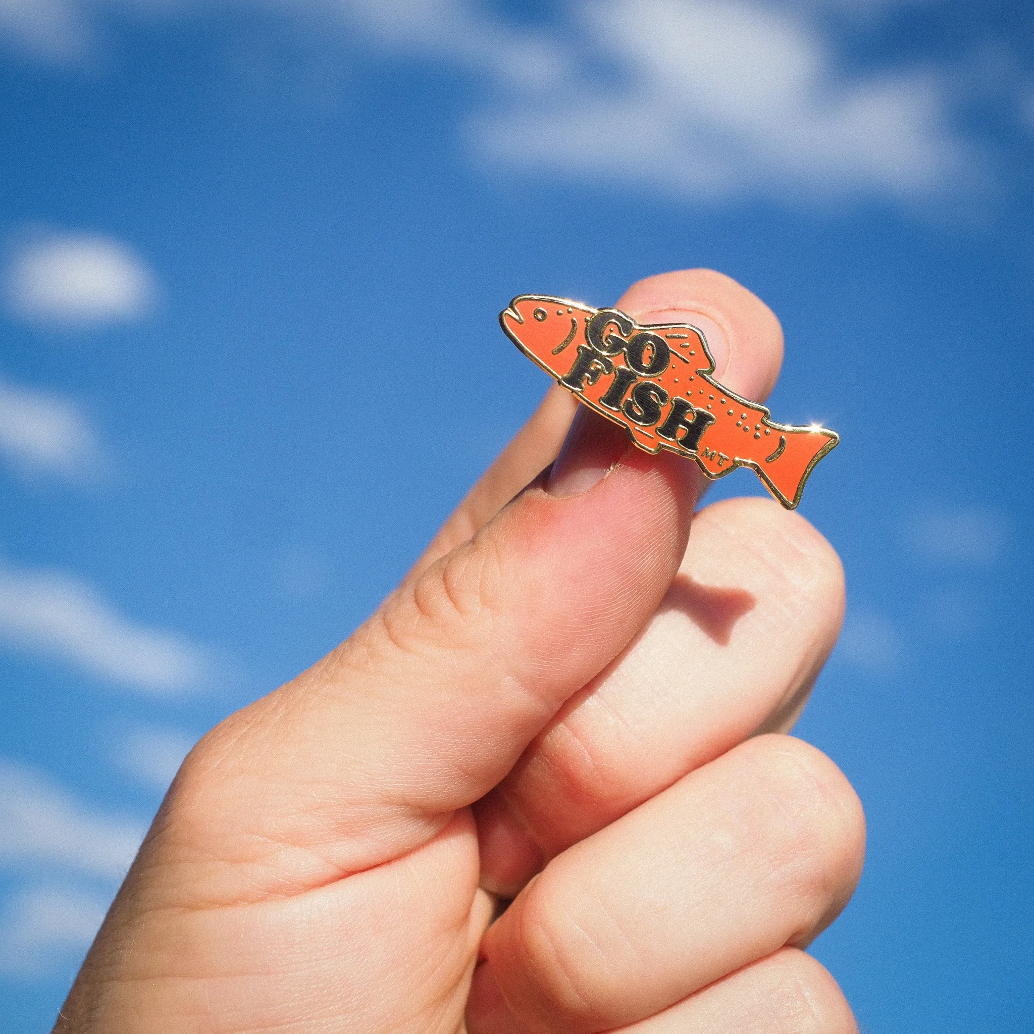 "Go Fish" Pin