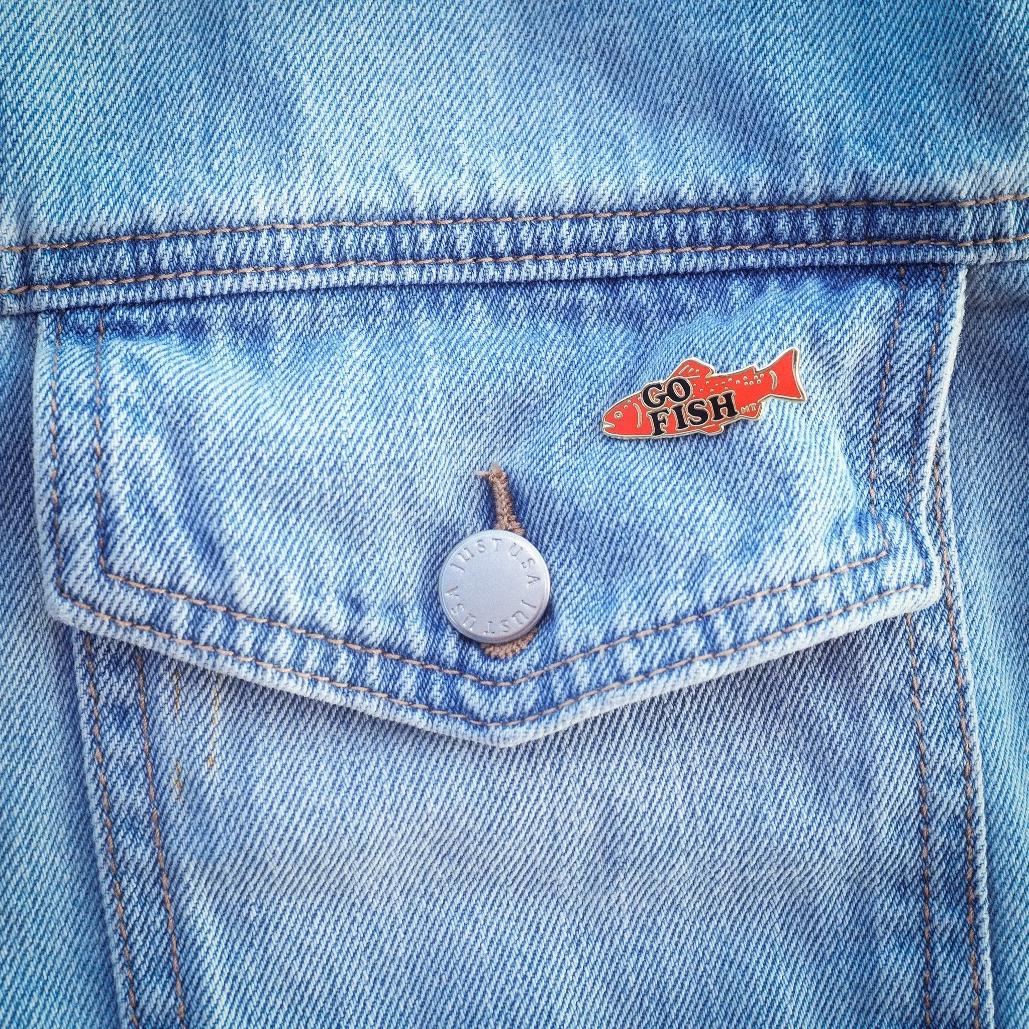 "Go Fish" Pin