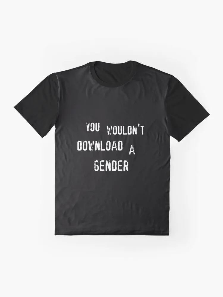 "Non-Binary Gender T-Shirt: A Playful Anti-Piracy Parody"