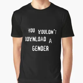 "Non-Binary Gender T-Shirt: A Playful Anti-Piracy Parody"