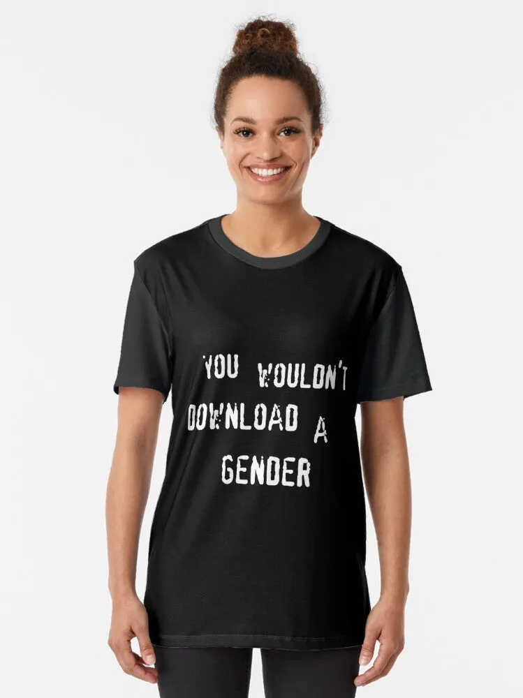 "Non-Binary Gender T-Shirt: A Playful Anti-Piracy Parody"