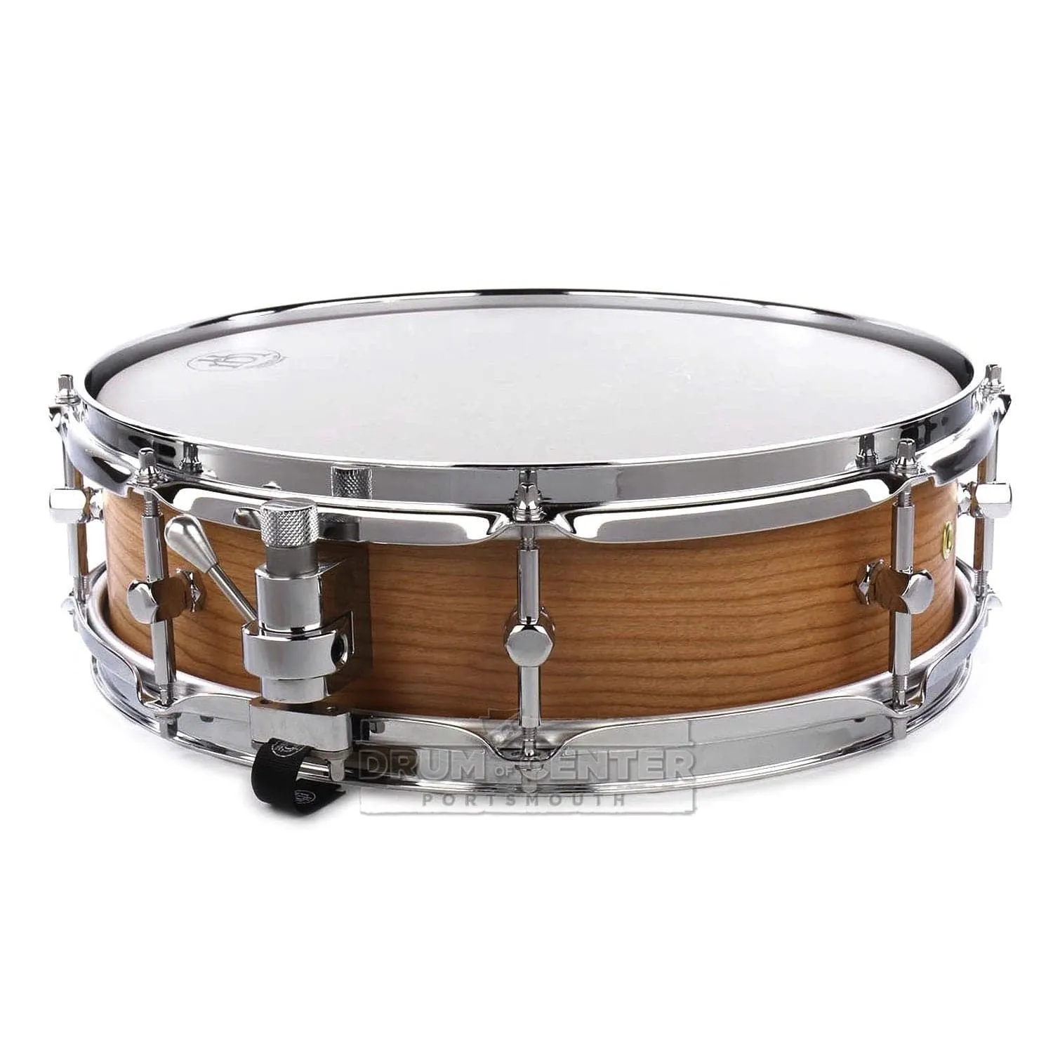 RBH Prestige Solid Cherry Snare Drum 14x4 w/Walnut Rings   FREE Case