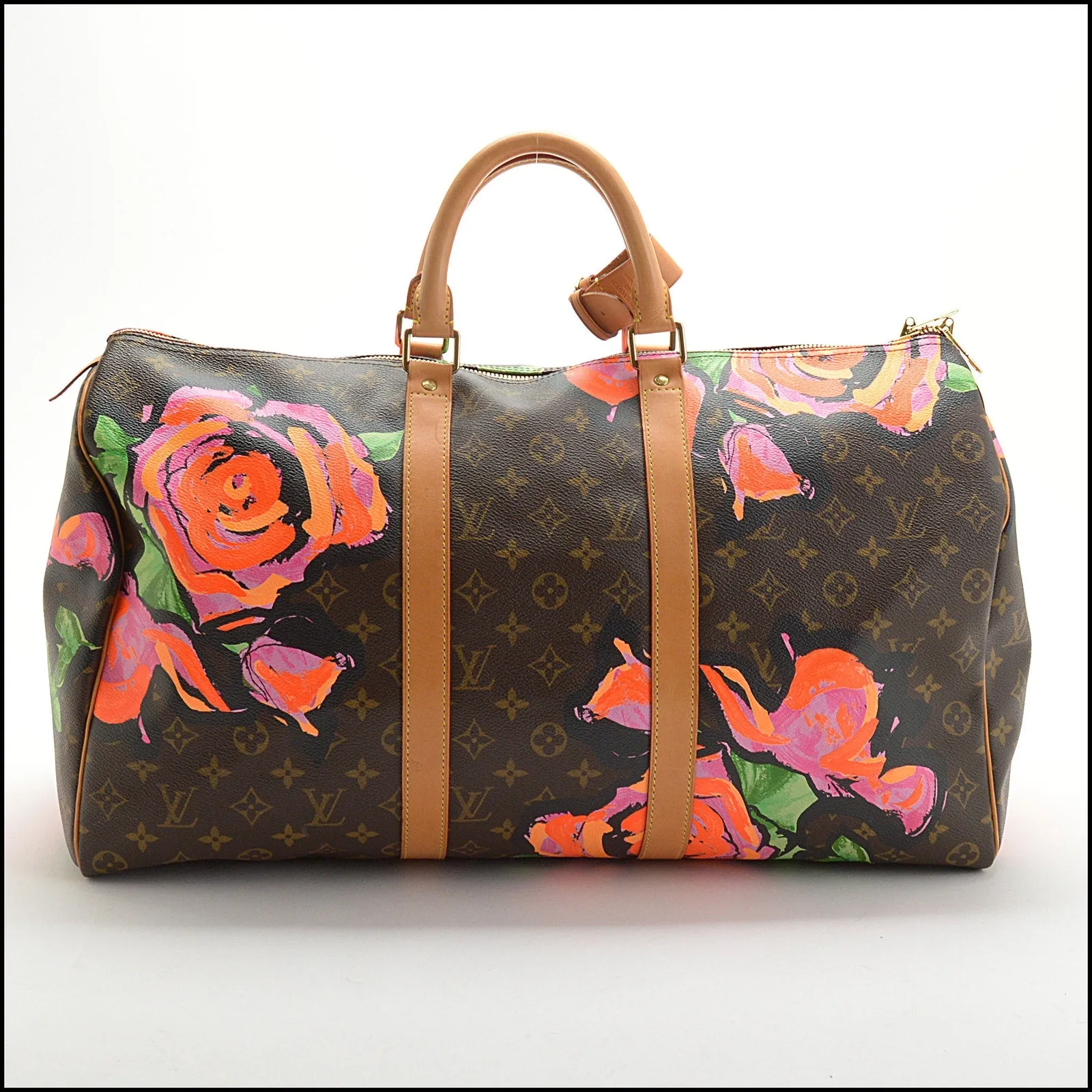 RDC13912 Authentic LOUIS VUITTON '09  Limited Sprouse Roses Keepall 50 Bag