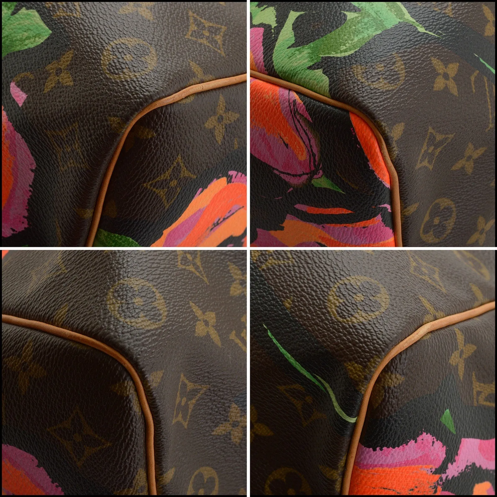 RDC13912 Authentic LOUIS VUITTON '09  Limited Sprouse Roses Keepall 50 Bag