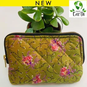 Recycled Silk UK Cosmetic Bag (One-Off Print)