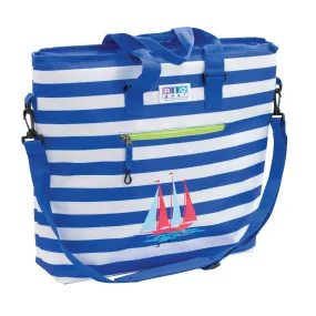 RIO Gear | Deluxe Insulated Tote Bag with Bottle Opener - Blue Stripe