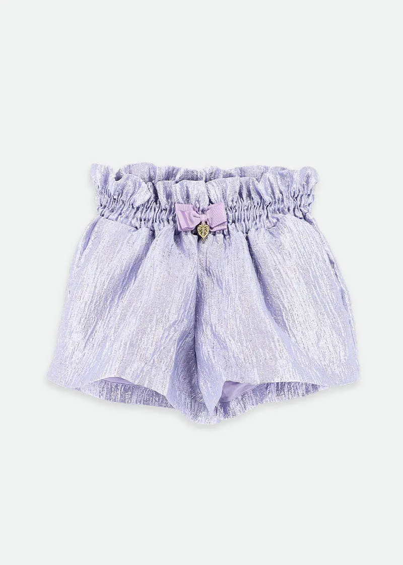 Ruthie Metallic Shorts Lilac