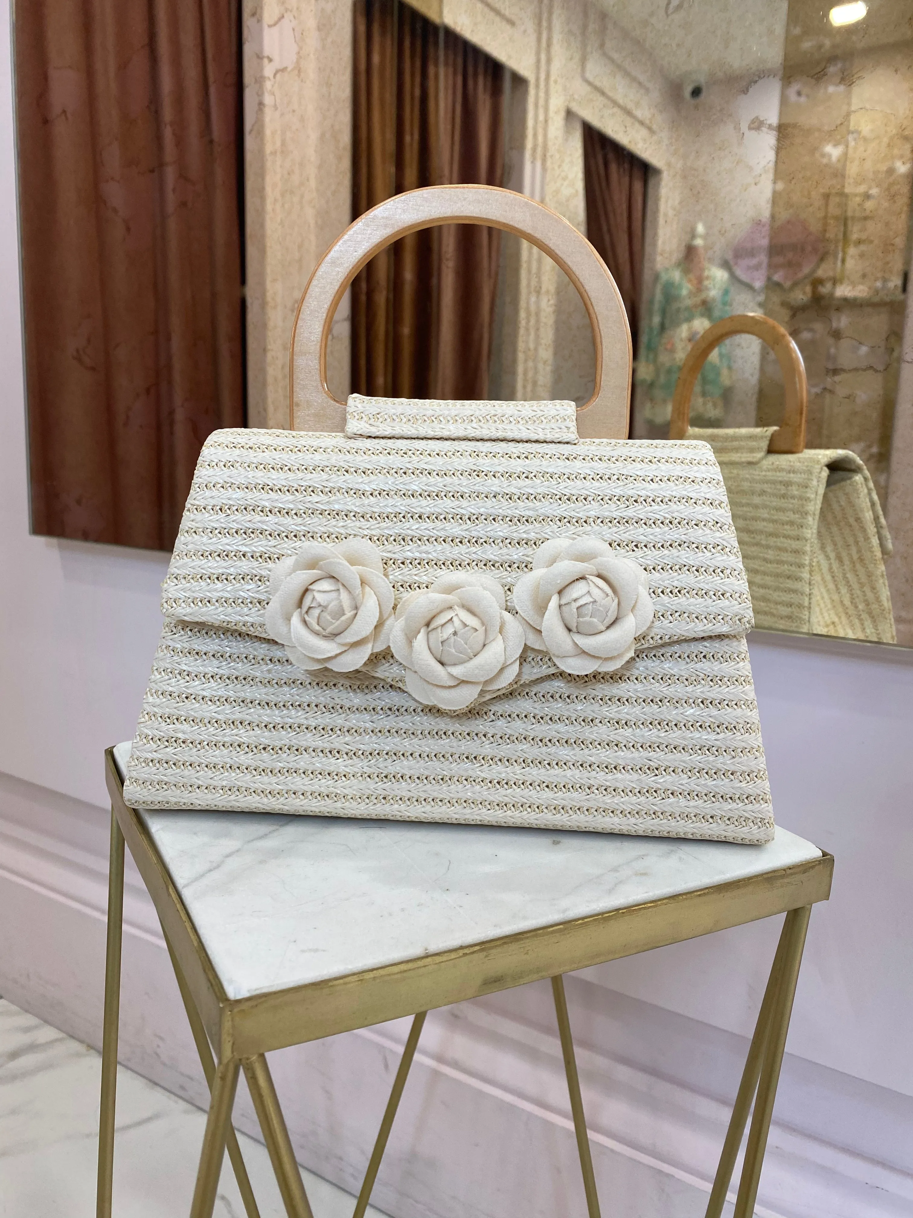 Santorini Ivory bag