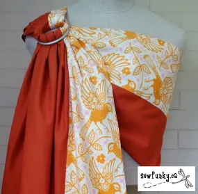 Sewfunky Designer Baby Sling Meadowlark on Sweet Potato Organic SOLD OUT