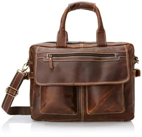 Shark Classic Leather Laptop Bag