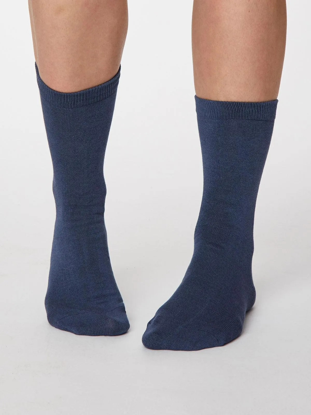 Solid Jackie Socks - Denim