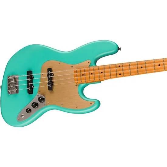 Squier 40th Anniversary Jazz Bass Vintage Edition Maple Fingerboard - Satin Sea Foam Green