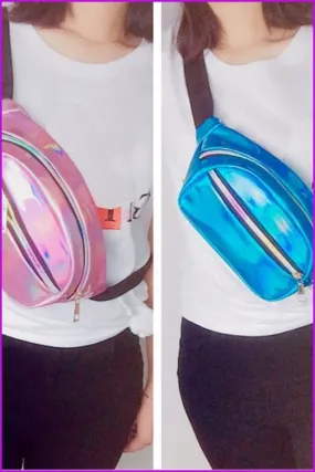 Sweet Hologram Fanny Pack Waist Bag