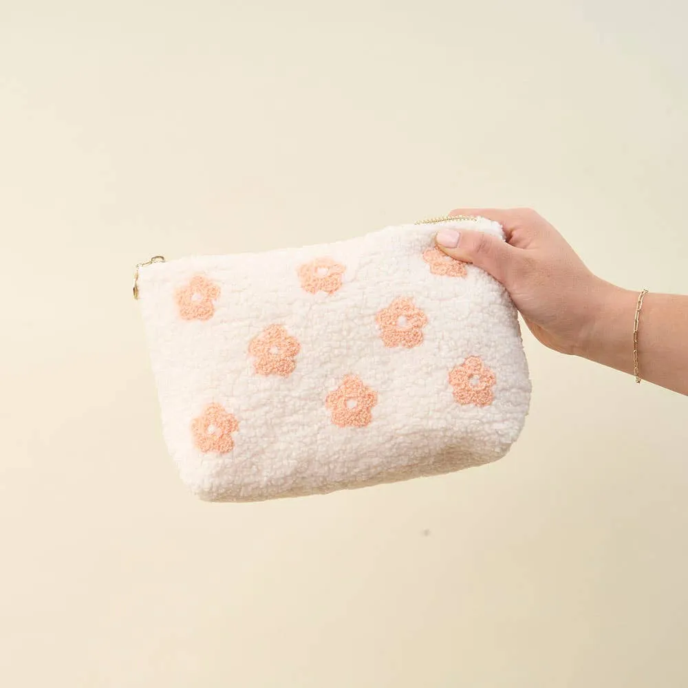 TDE Teddy Pouch in Flower Peach