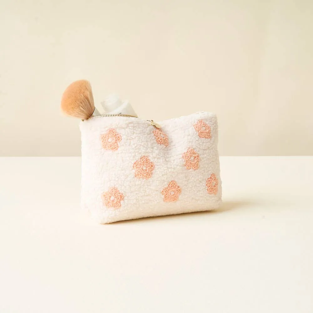 TDE Teddy Pouch in Flower Peach