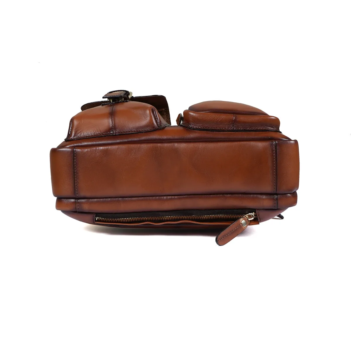 The Modern Quick Tan Office Briefcase With Extra Compartment By Brune & Bareskin