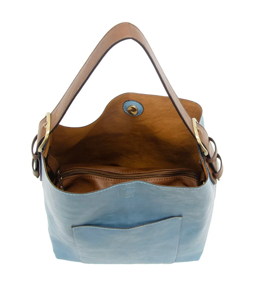 Tranquil Blue 2pc Hobo Handbag