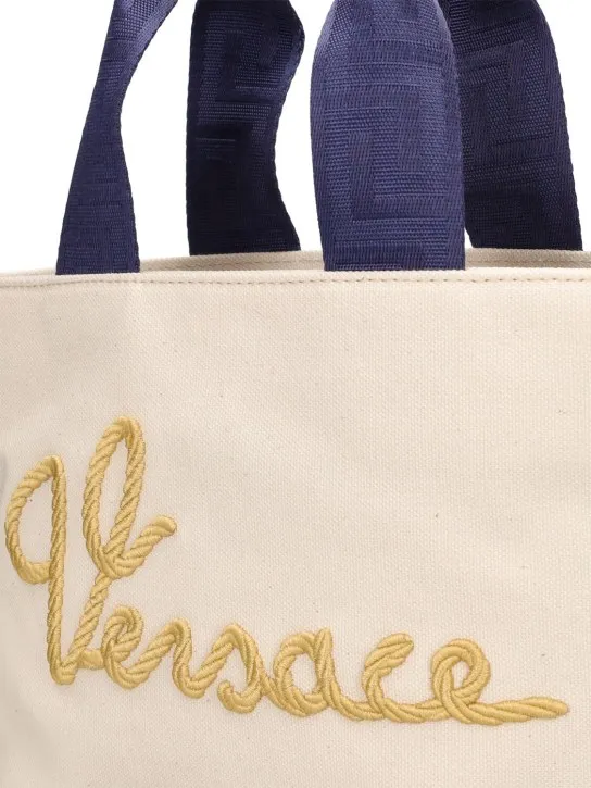 Versace   Embroidered tote bag 