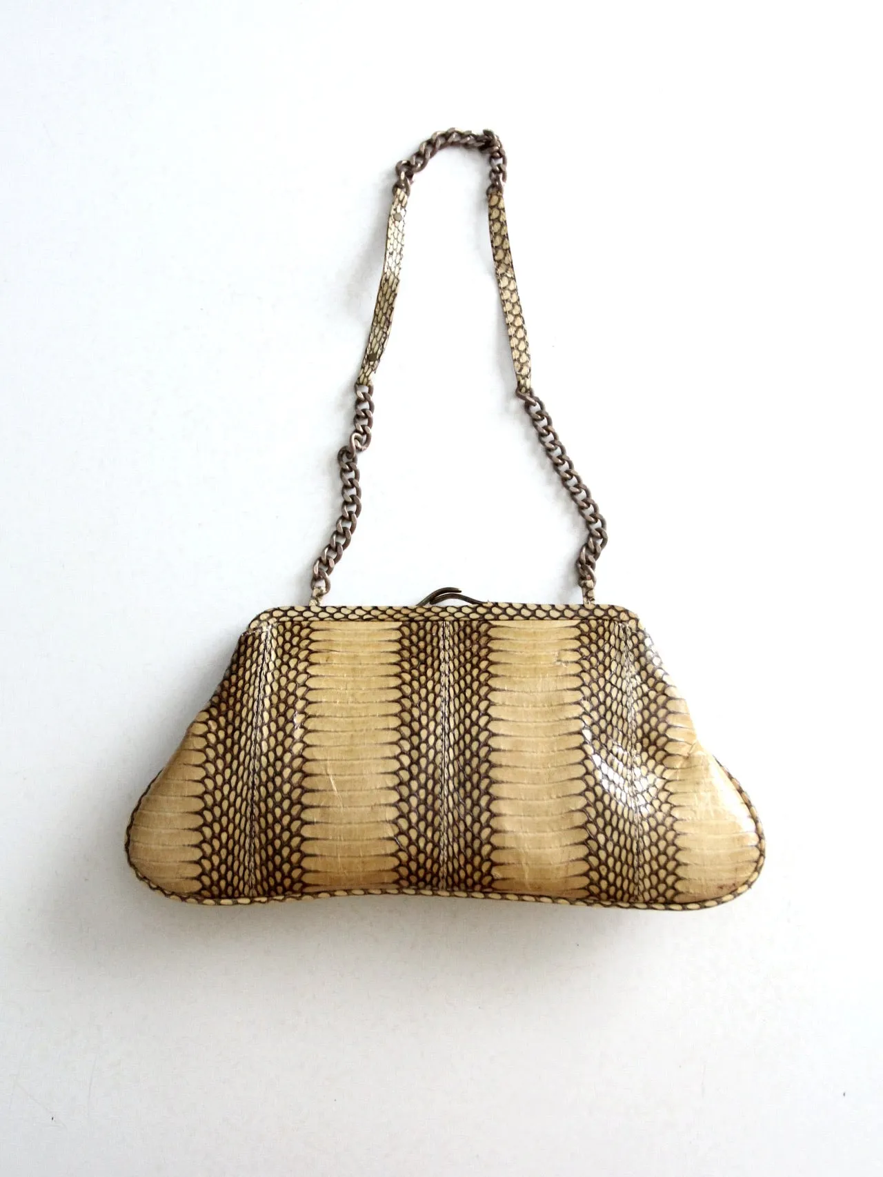 vintage Leyla snakeskin handbag