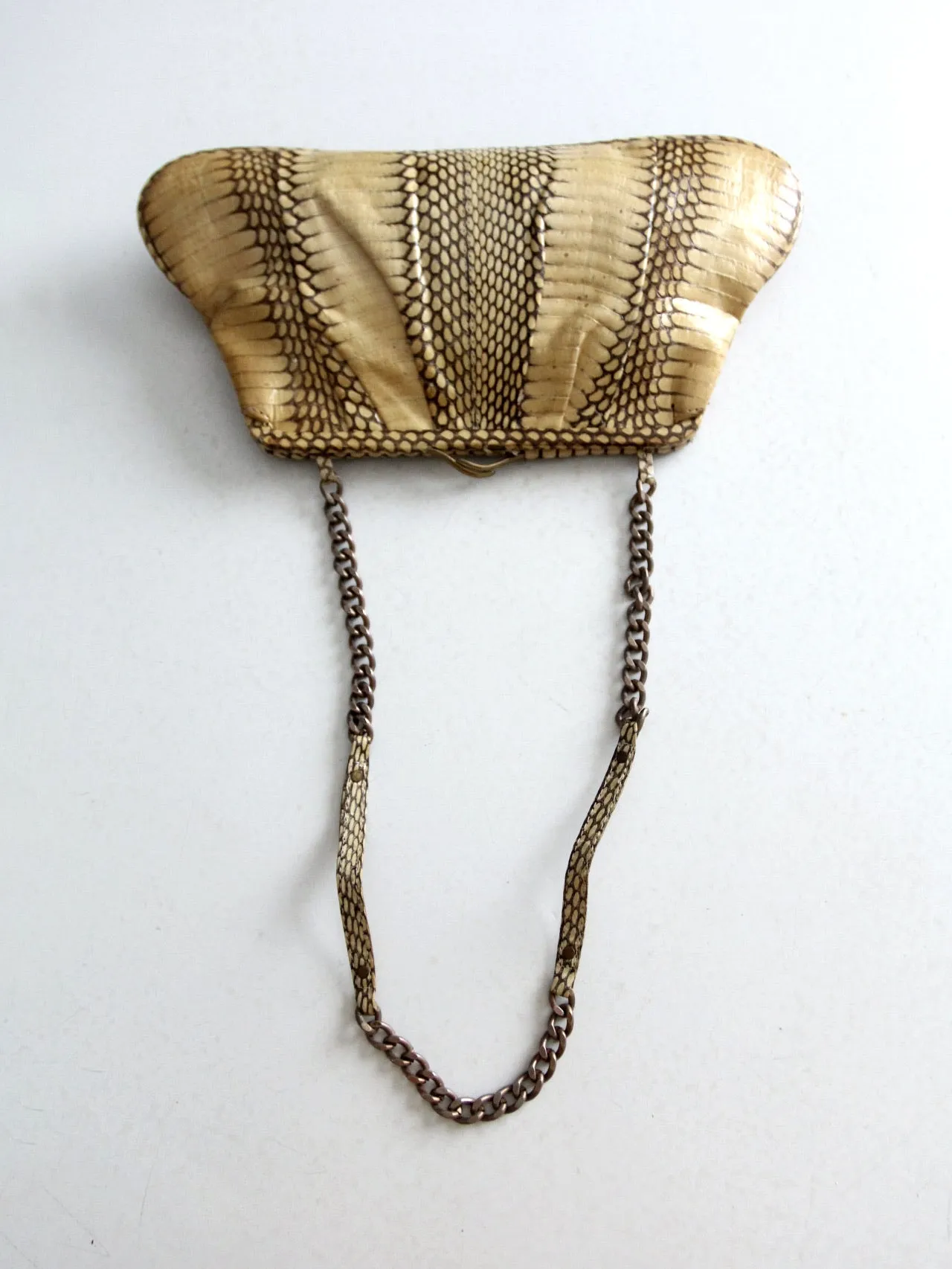 vintage Leyla snakeskin handbag