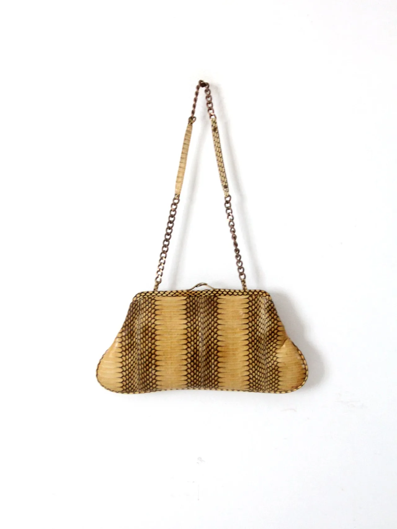 vintage Leyla snakeskin handbag