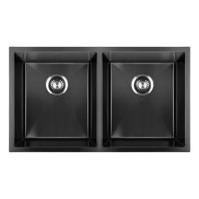 Welba Stainless Steel Kitchen Sink Laundry Bathroom Under/Top Mount Double Bowls