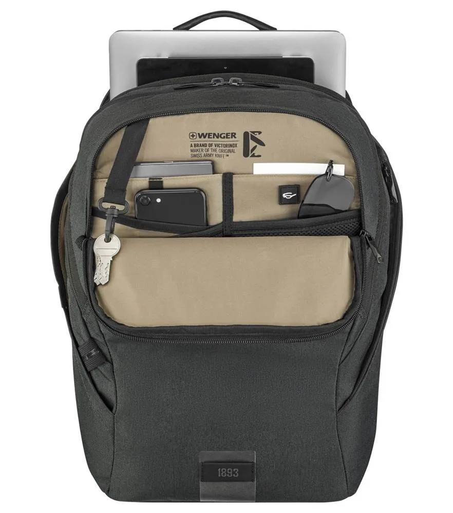 Wenger MX ECO Light 16" Laptop Backpack with Tablet Pocket - Charcoal