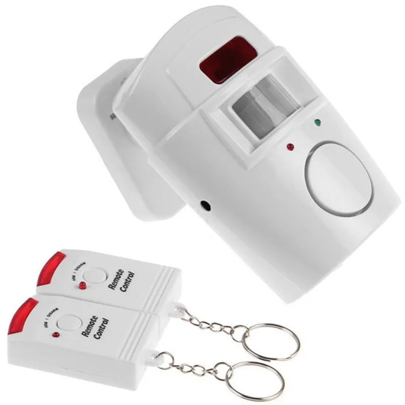 Wireless Remote Controlled Mini Alarm System with IR Infrared Motion Sensor& 105dB Loud Siren