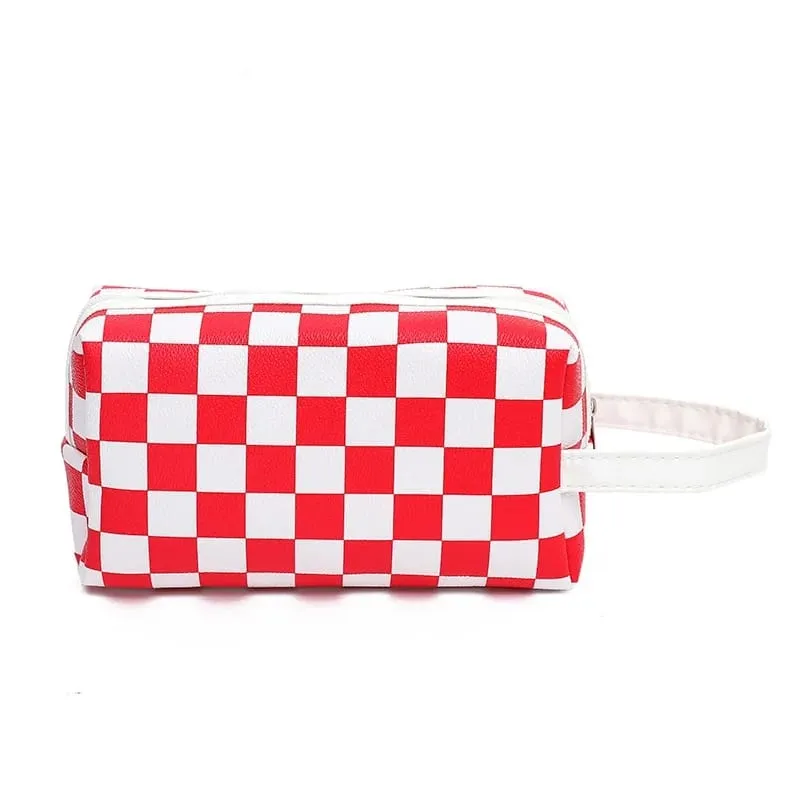 Women Waterproof PU Leather Cosmetic Storage Bags Chess-SA2405-115