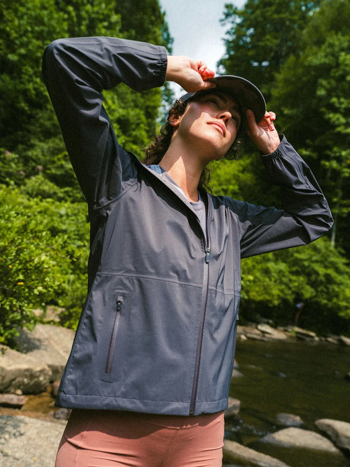 Women's Cloudshield Rain Jacket - Black Sand