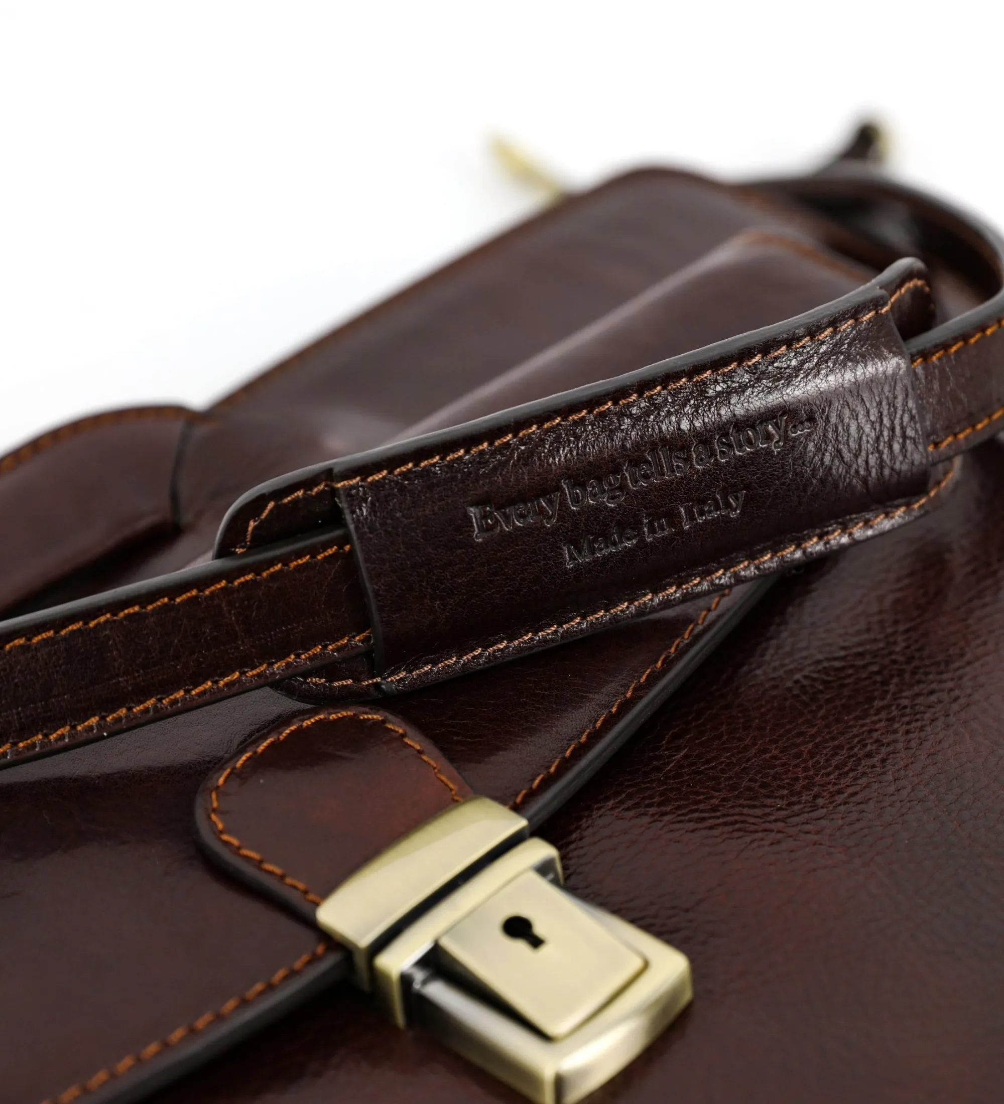 Womens Leather Briefcase - The Tempest