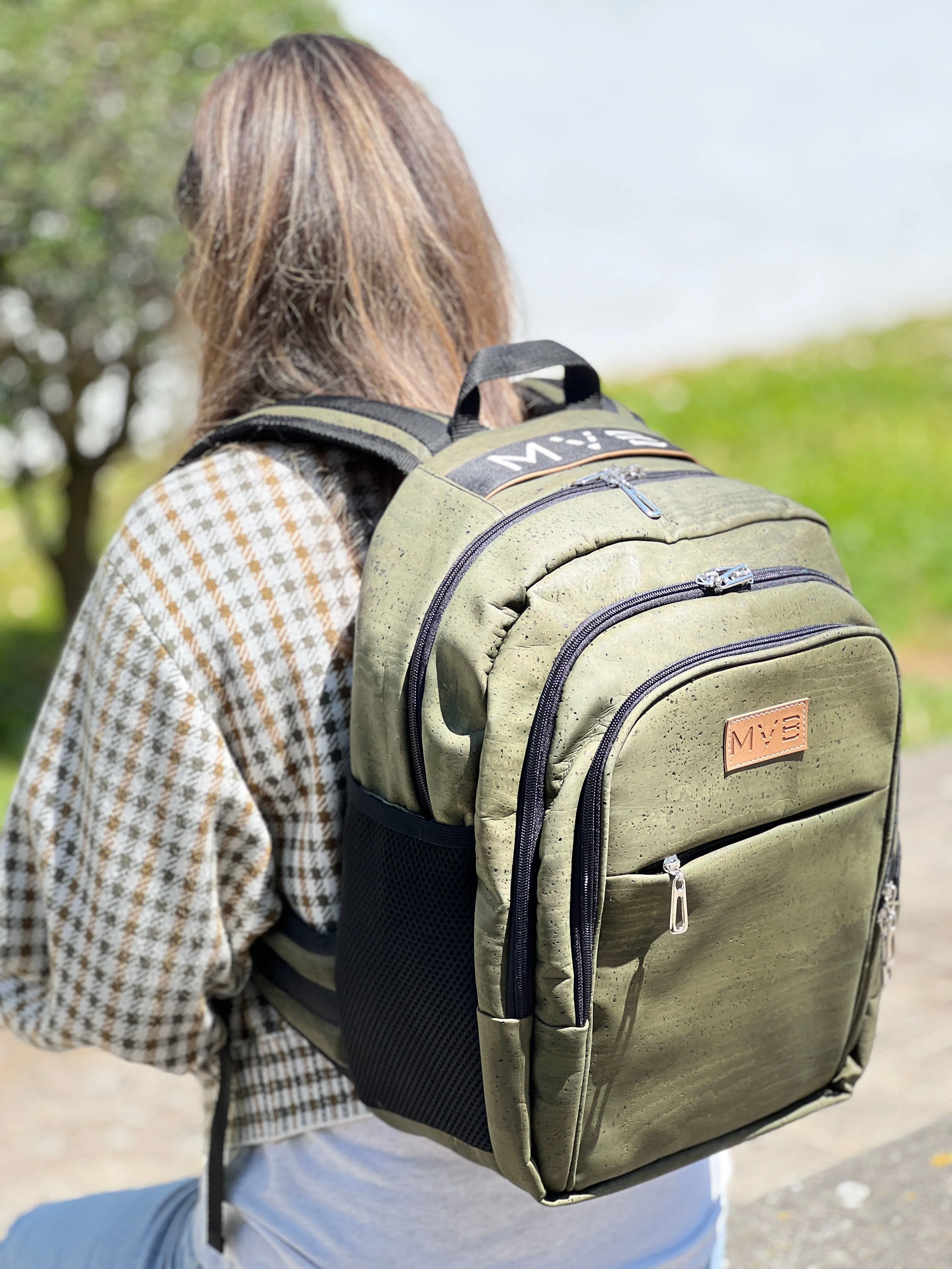 Xpedition Cork Vegan Backpack | Green