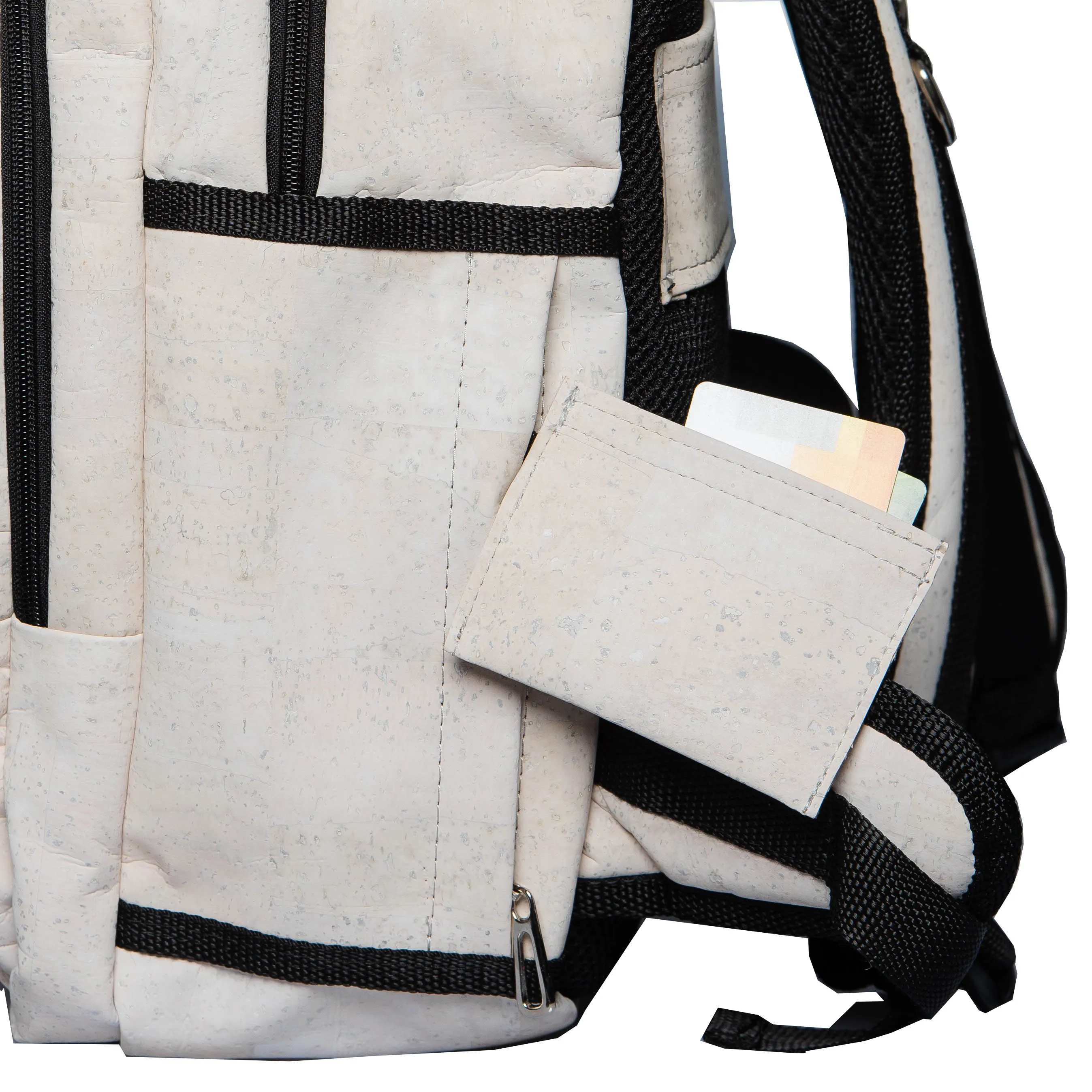 Xpedition Cork Vegan Backpack | White